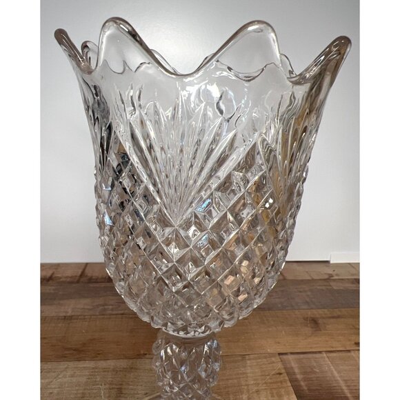 Celery Vase EAPG Diamond & Fan Pattern Vintage - Picture 2 of 6